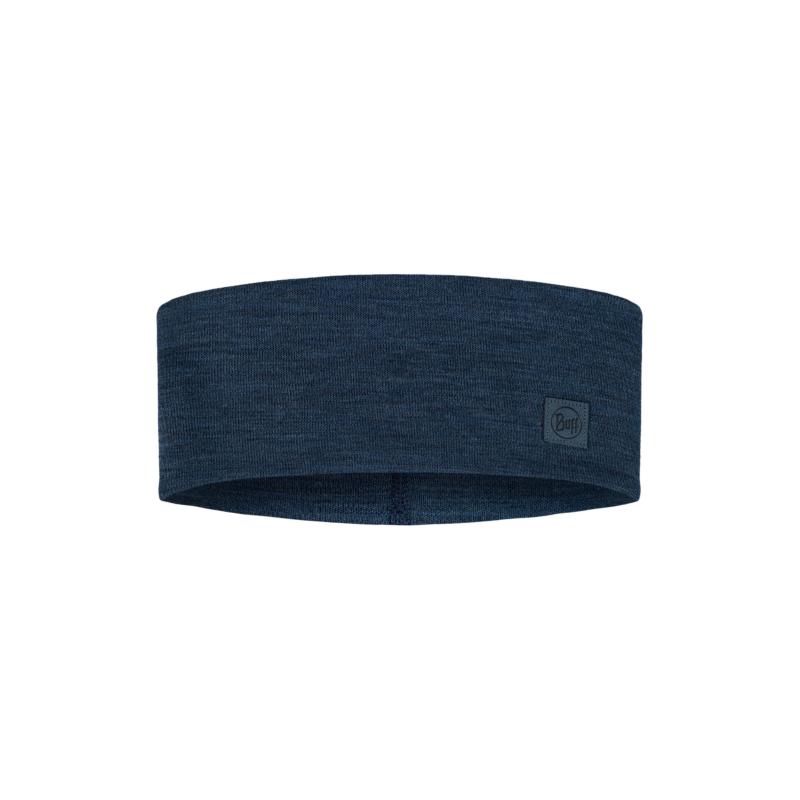 Buff Merino Wide Headband Solid Night Blue