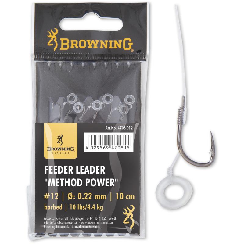 Browning #12 Feeder Leader Method Power Pellet Band bronze 0,22mm
