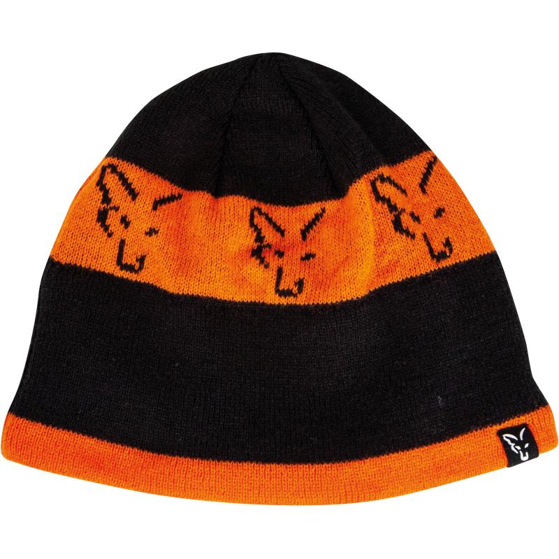 FOX black / orange beanie
