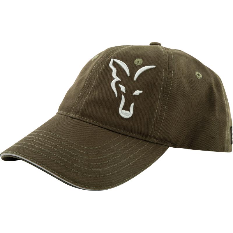 Fox green silver baseball cap