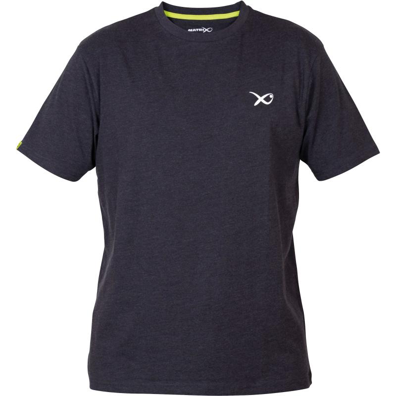 T-Shirt Matrix Minimal Noir / Chiné - L
