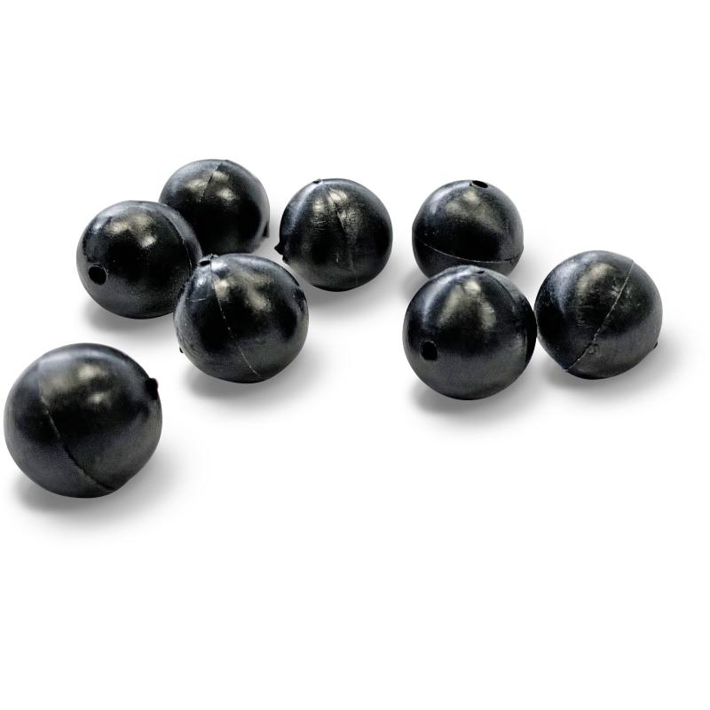 Quantum Mr.Pike Stopper Beads Grandes noires Ø1,2mm 8 pièces