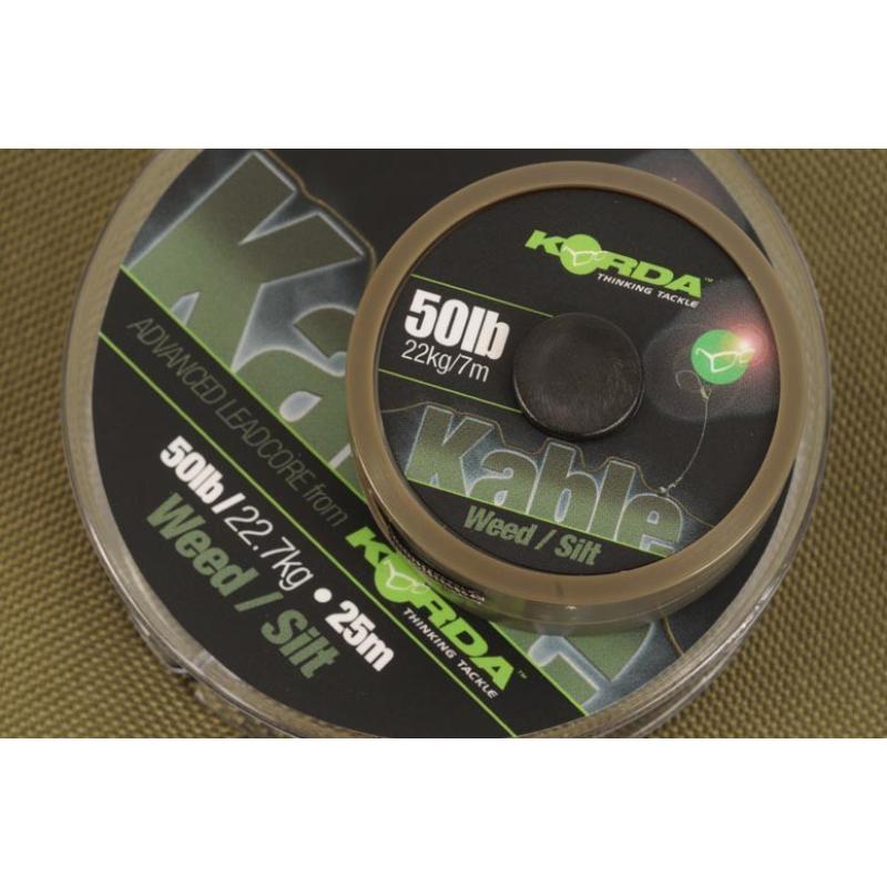 Korda Kable Leadcore - 20m Weed/ Silt