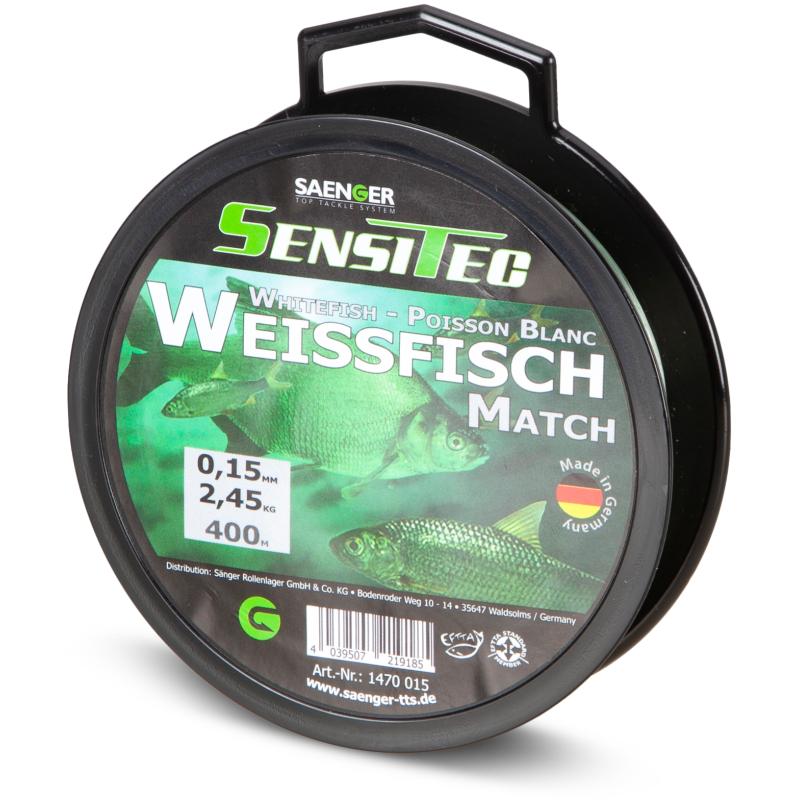 Sänger Sensitec Match Weißfisch limpid green 400m 0,18mm