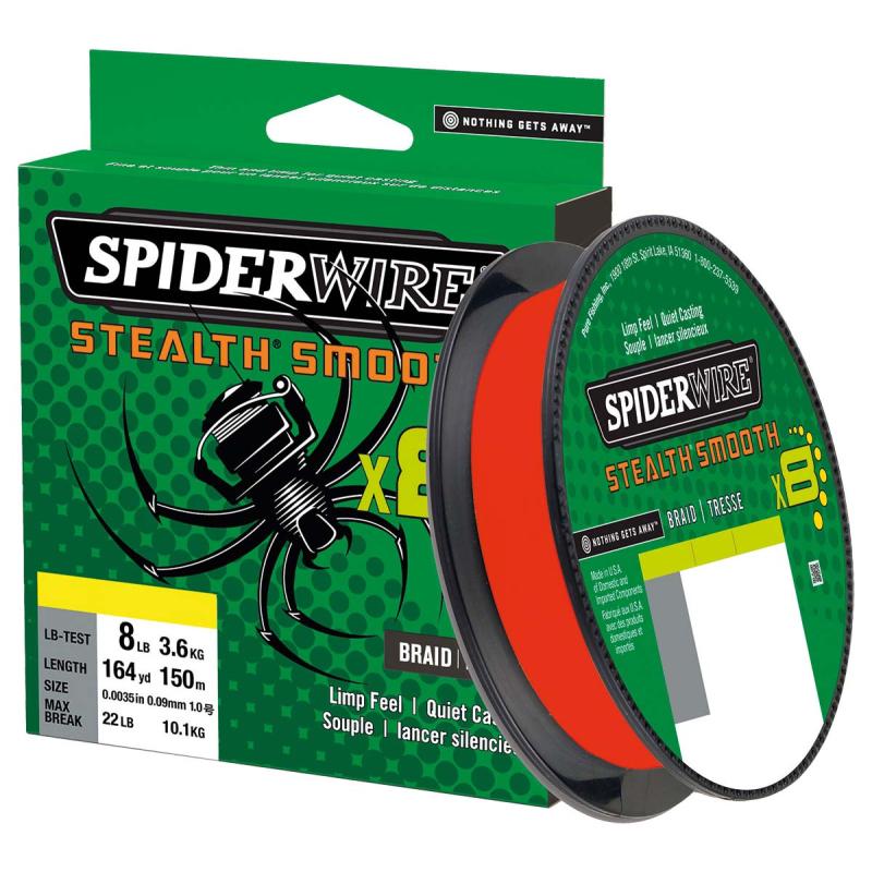 Spiderwire Stealth Smooth8 0.15mm 300M 16.5K code rouge