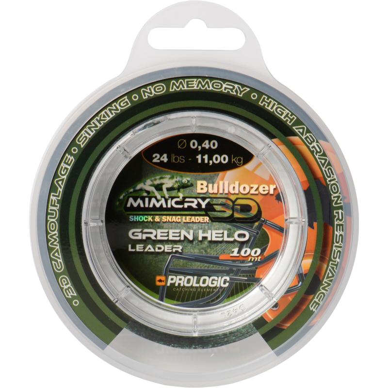Prologic Mimicry Green Helo Leader 100m 24lbs 11.0kg 0.40mm