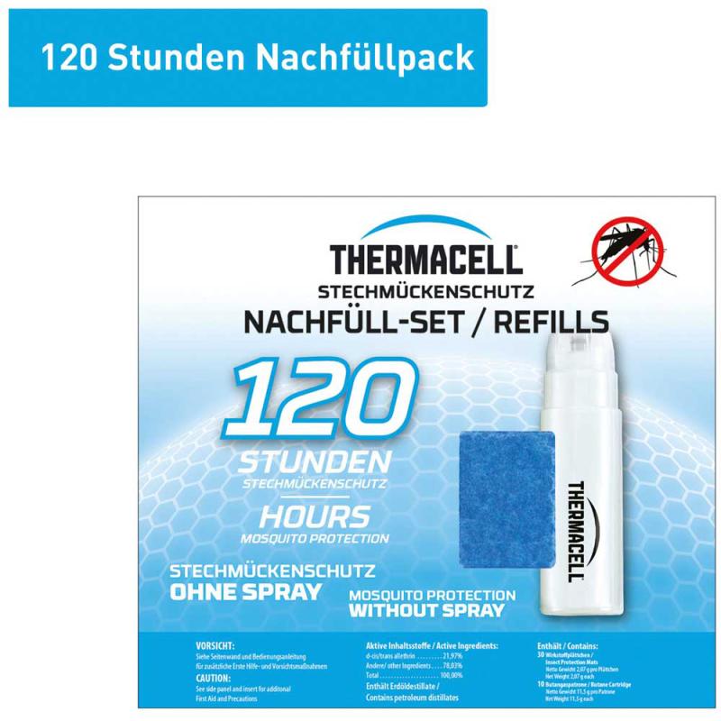 Thermacell R-10, recharge 120H, zone de protection 20qm