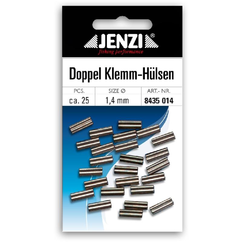 JENZI Quetsch-Doppel-Hülsen zur Stahlvorfachanfertigung 1,4 mm