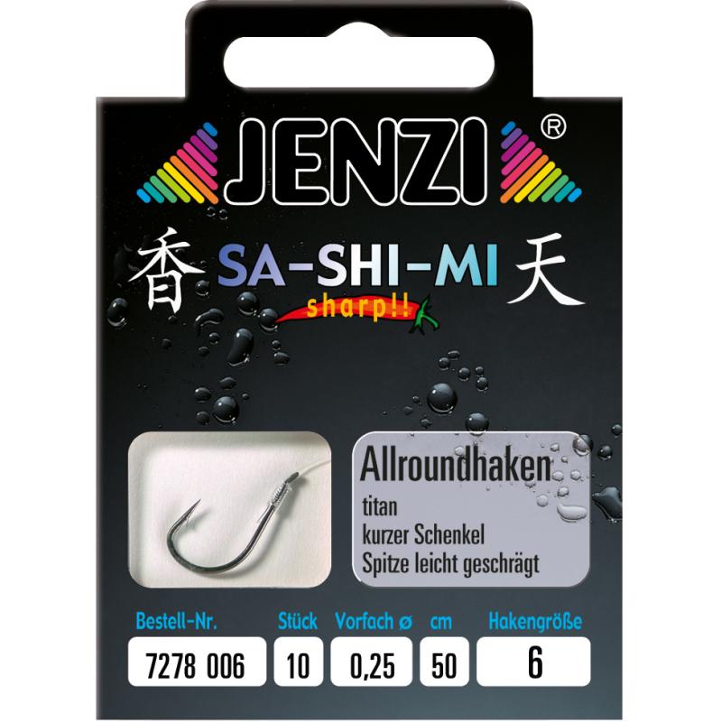 JENZI Allroundhaken SA-SHI-MI Gebunden 0,25mm #6