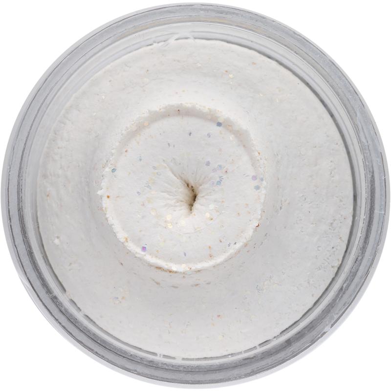 Berkley PowerBait Natural Glitter Trout Bait Blanc 50g