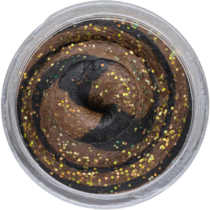 Berkley PowerBait Natural Glitter Trout Bait BLACK BROWN 50g