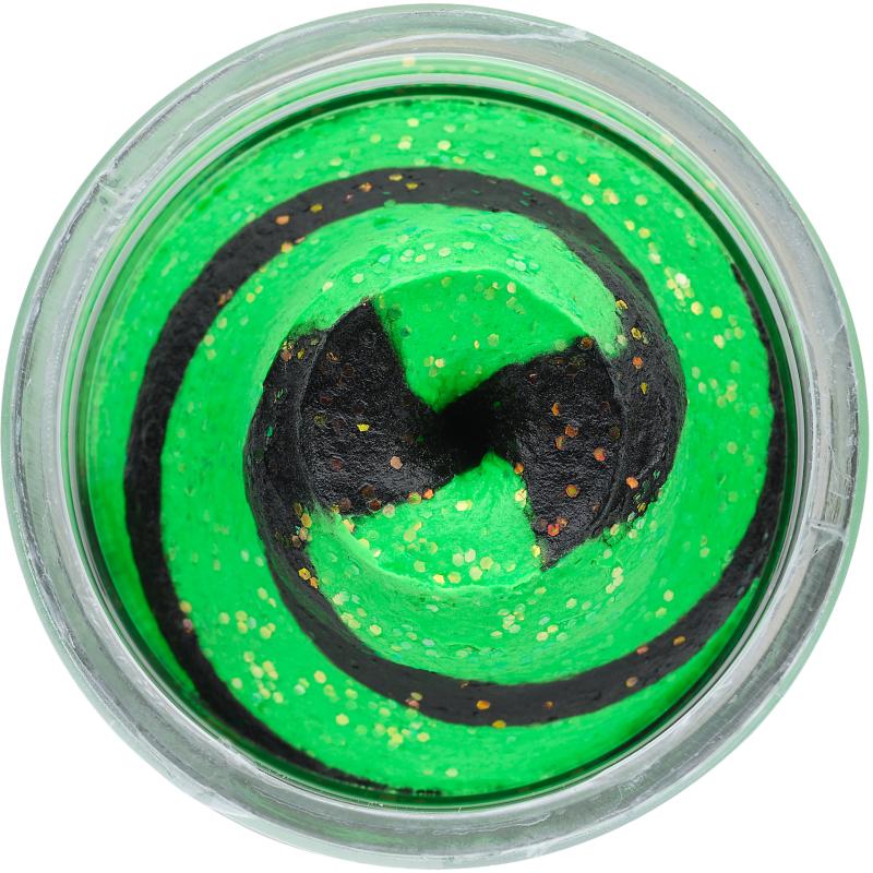 Berkley PowerBait Natural Glitter Trout Bait Spring Green/Black 50g