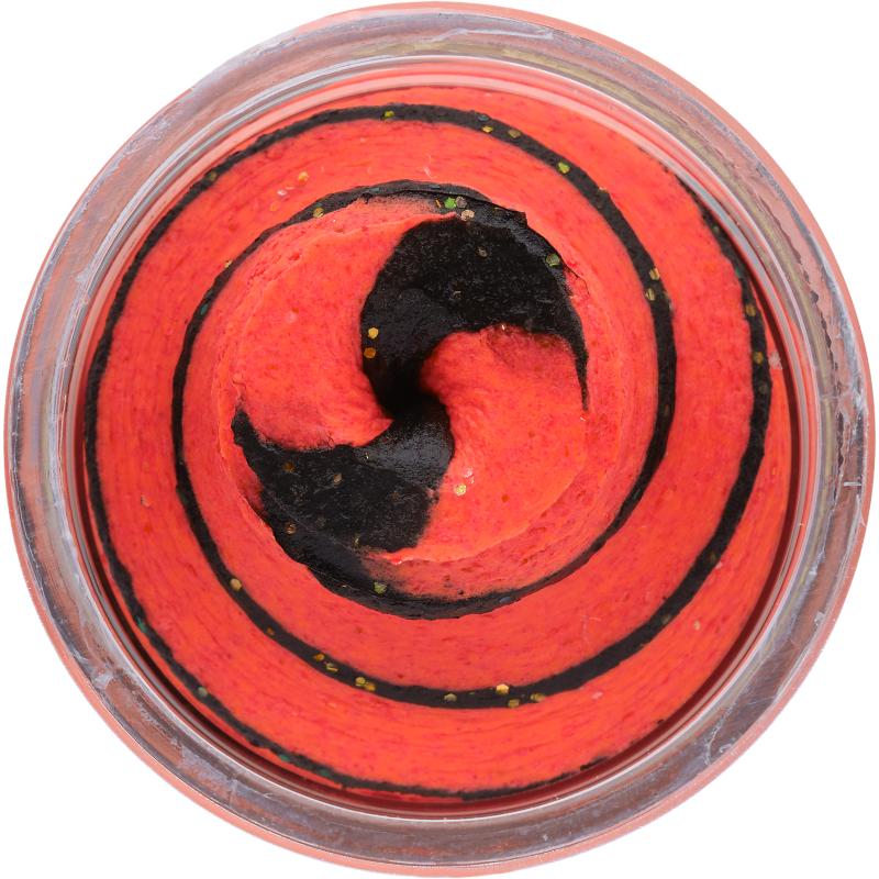 Berkley PowerBait Natural Glitter Trout Bait Black/Fluorescent Red 50g