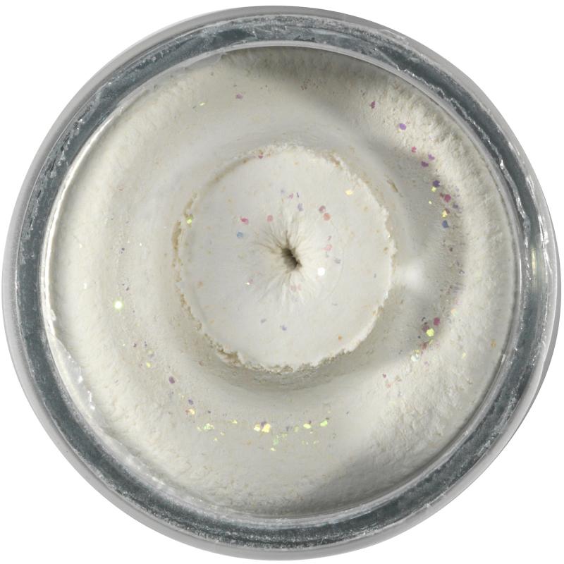 Berkley PowerBait Sinking Glitter Trout Bait White 65g