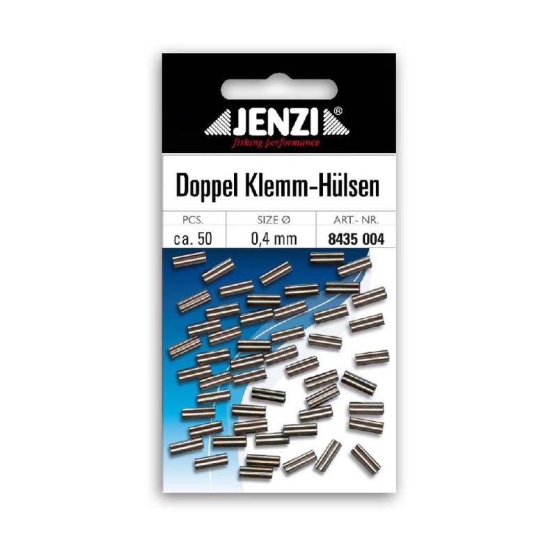 JENZI Quetsch-Doppel-Hülsen zur Stahlvorfachanfertigung 0,6 mm