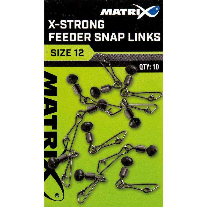 Matrix X-Strong Feeder Snap Links Taille 10 x 10