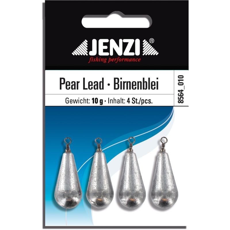 Pear lead packed with swivel Number 4 pcs / SB 10 g