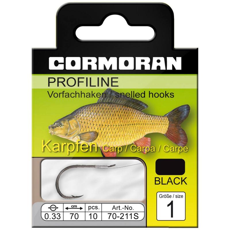 Cormoran PROFILINE carp hook black size 6 0,25mm