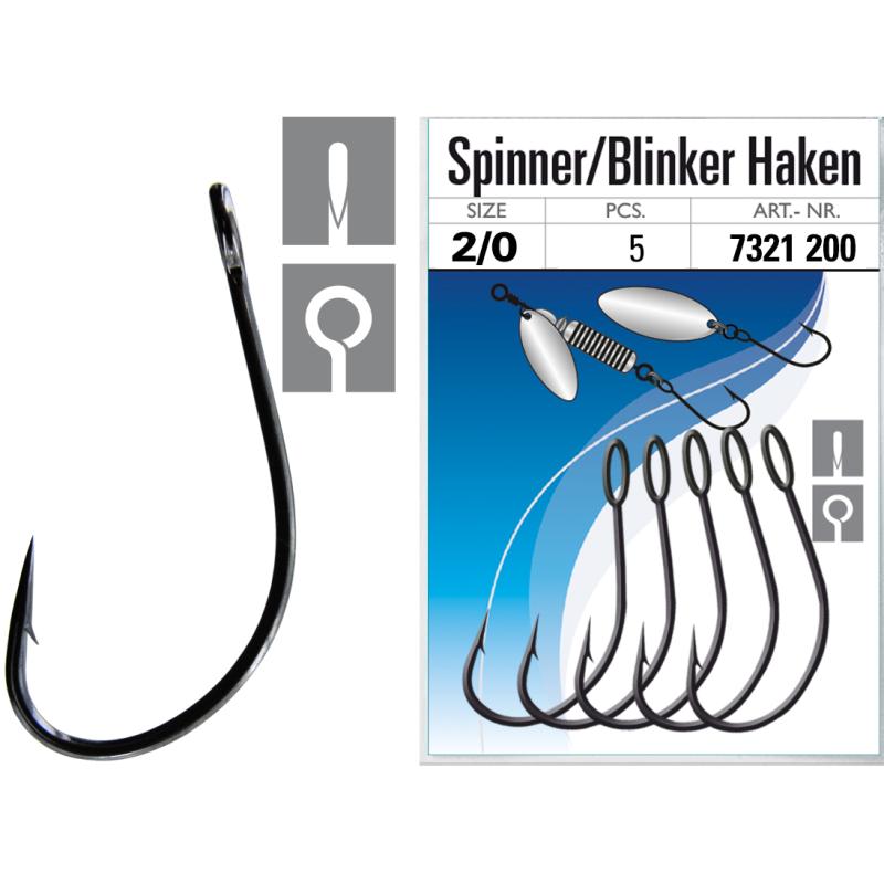 JENZI spinner / blinker single hook hook size 2/0