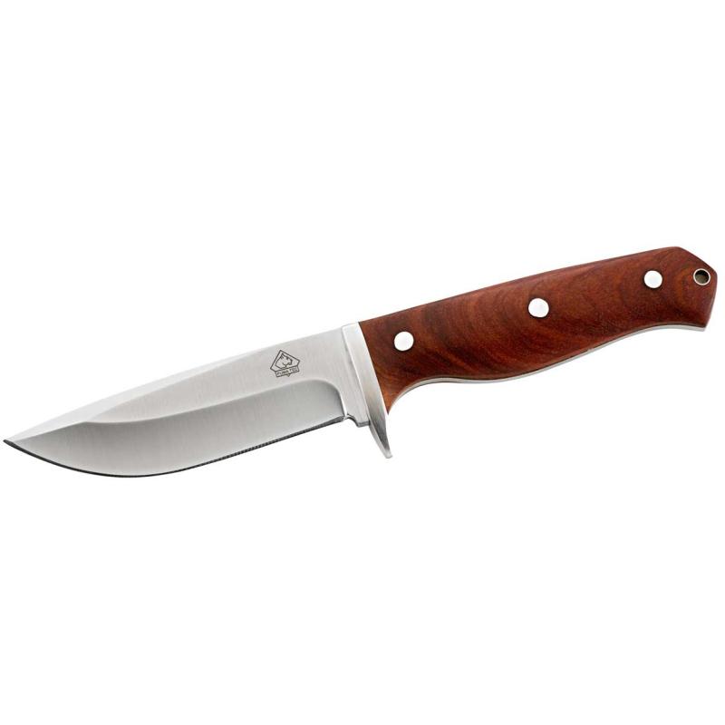 Couteau de ceinture Puma Tec, écailles de manche en acier Aisi420 Tengwood, lame 10,9 cm