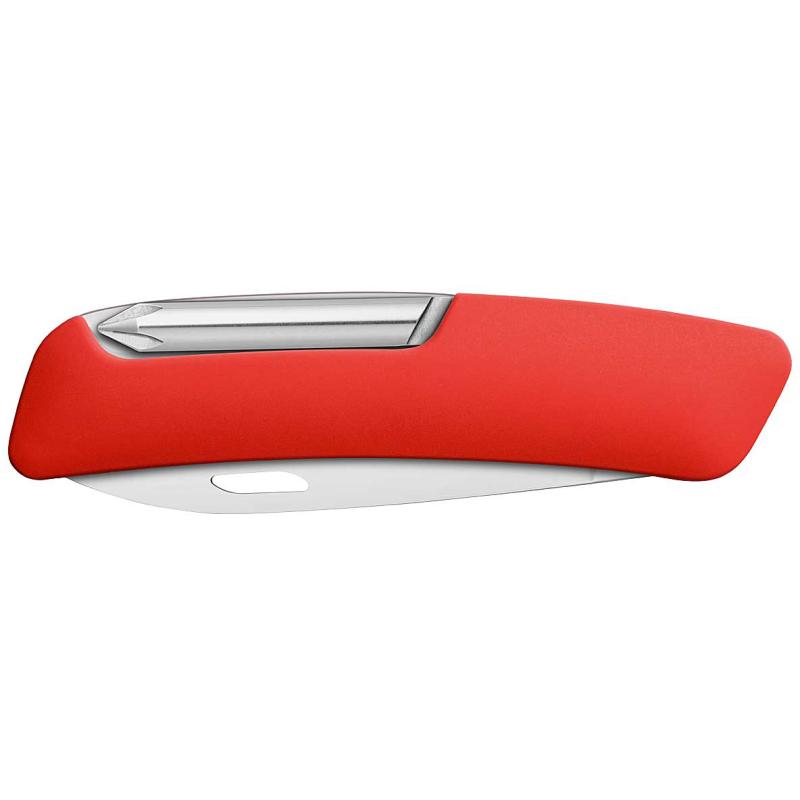 Couteau de poche Swiza D02 rouge, longueur de lame 7,5 cm