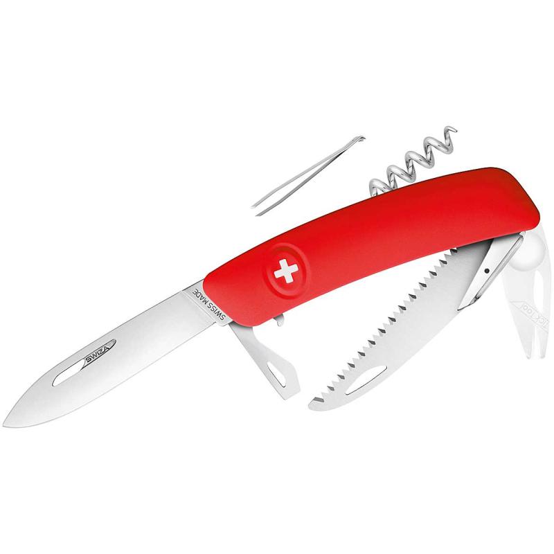 Couteau de poche Swiza Tt05 Tick Tool longueur de lame 7,5cm rouge