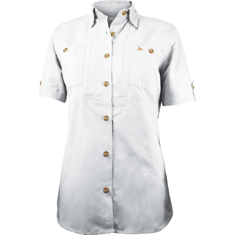 Viavesto Fraen Short-sleeved Shirt Sra. Eanes: wäiss, Gréisst. 44
