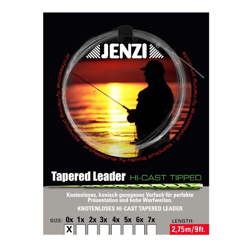 JENZI Tapered Leader - Le classique 6x / 0,14 / 0,48