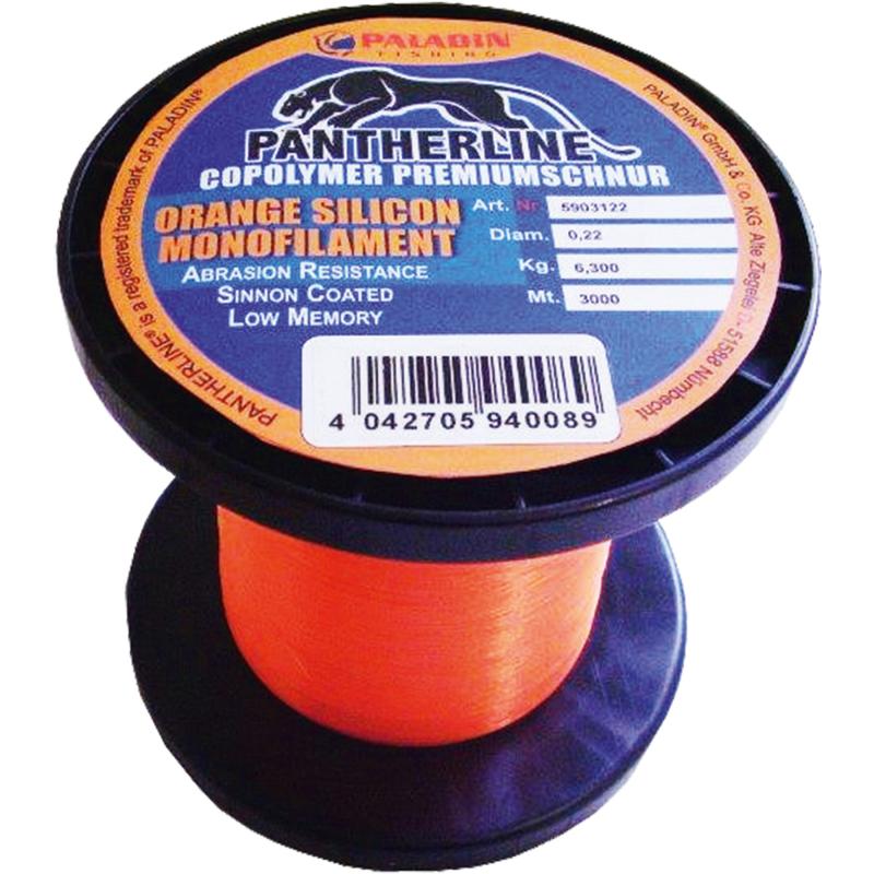 Paladin Pantherline orange fluo 0,22 mm 3000 m capacité de charge 6,3 kg