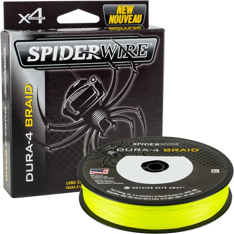 Spiderwire DURA 4 BRAID 150M 0.10MM / 9.1KG-20LB GEEL
