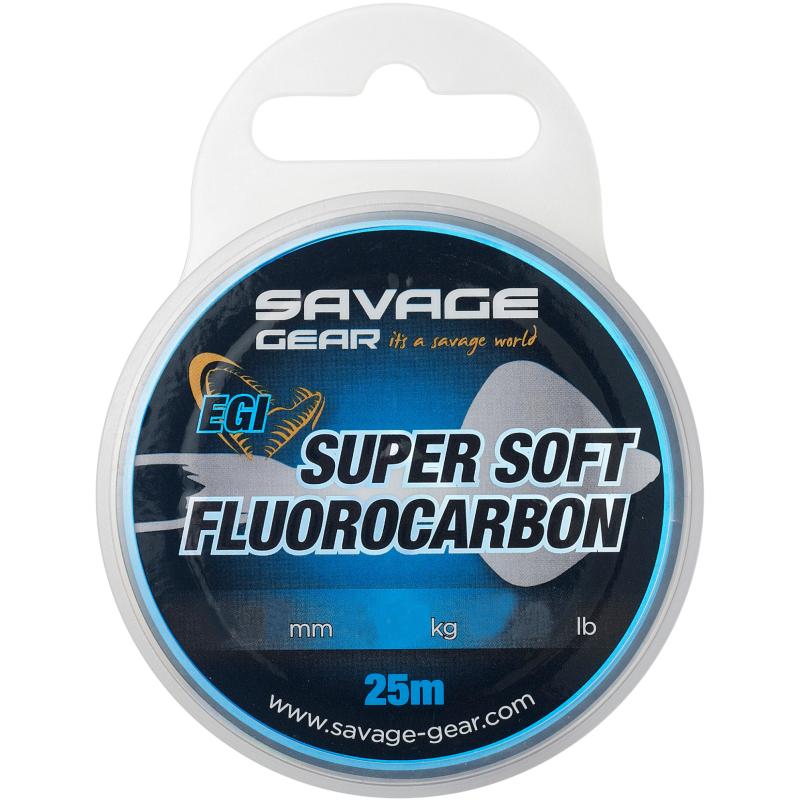 Savage Gear Super Soft Fluorocarbon Egi 25M 0.25Mm 4.66Kg 10.27Lb Pink