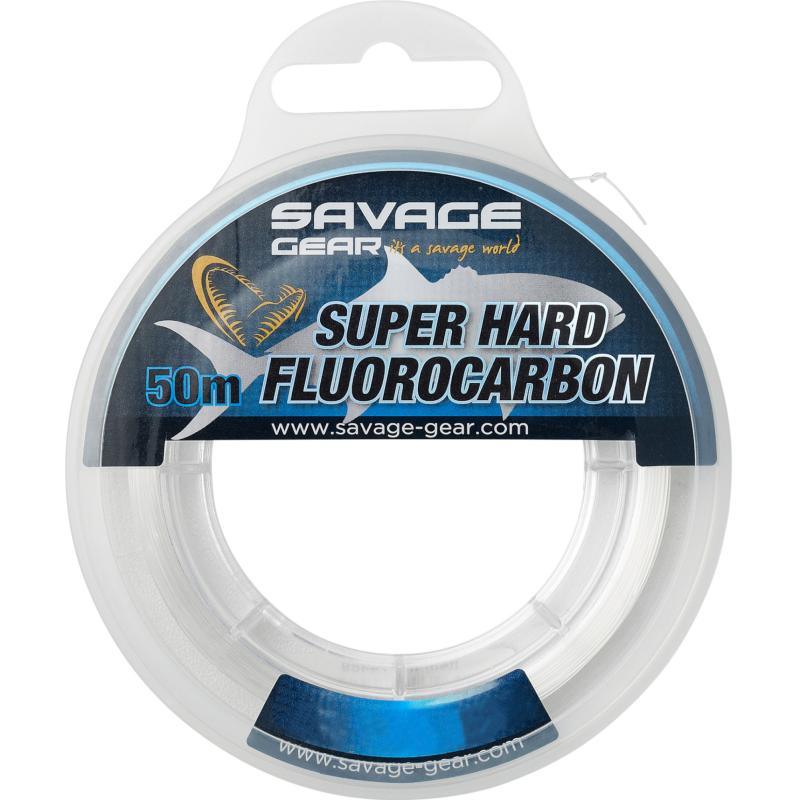 Savage Gear Super Hard Fluorcarbon 50M 0.55Mm 15.90Kg 35.05Lb Helder