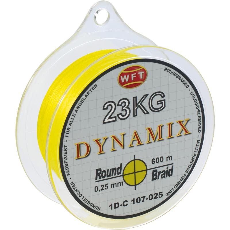 WFT Round Dynamix Zander yellow 150m geflochtene Spinnschnur 0,07€/1m