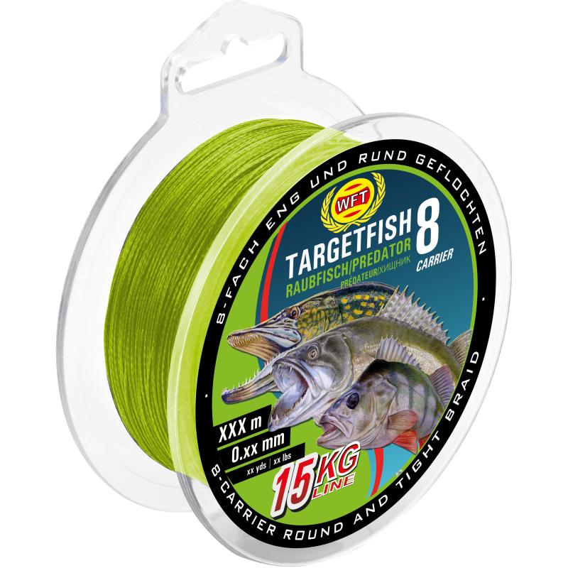 WFT TF8 Raubfisch chartreuse 150m 13Kg 0,18