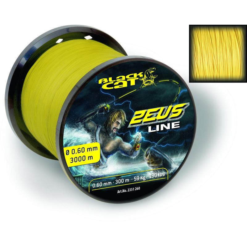 Black Cat Ø0,45mm Zeus Line 400m 37kg yellow