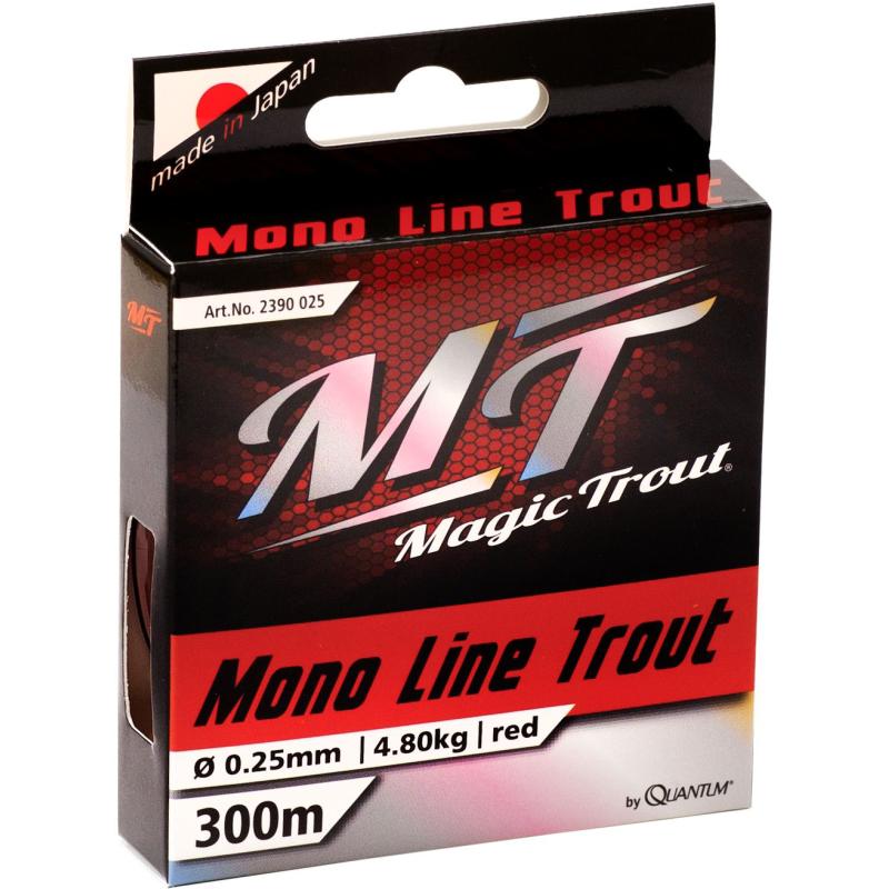 Magic Trout Ø0,25mm Mono Line Trout 300m 4,80kg rouge