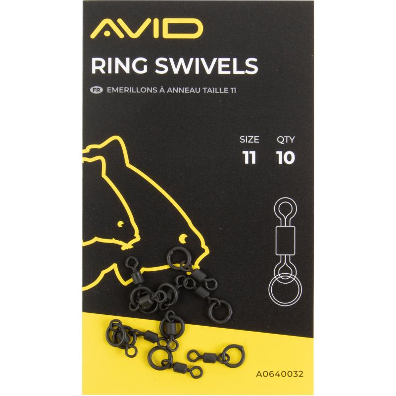 Avid Carp Terminal Tackle - Ring Swivels - Size 11
