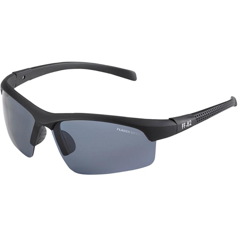 FLADEN zonnebril, gepolariseerd, sport mat zwart frame grijze lens SB