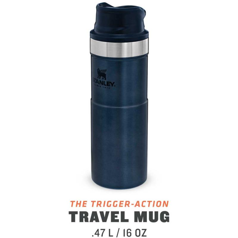 Stanley Classic Trigger-Action Travel Mug 0,473 L capacity blue