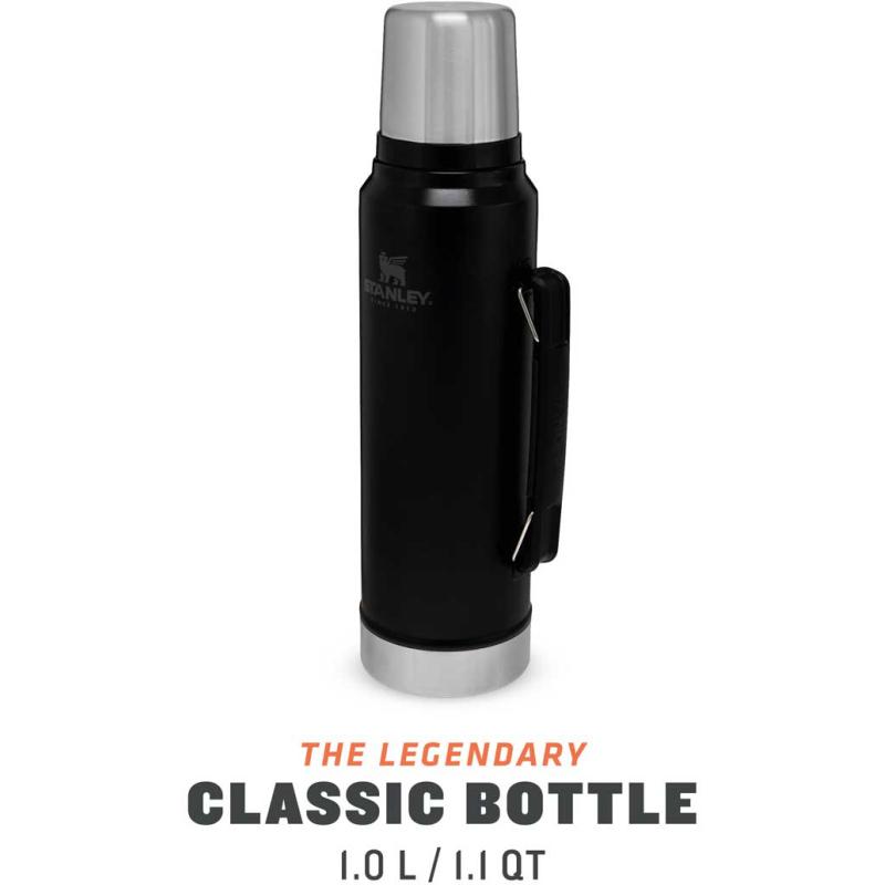 Stanley Classic Vakuum-Flasche 1,0 L Fassungsvermögen Mattschwarz