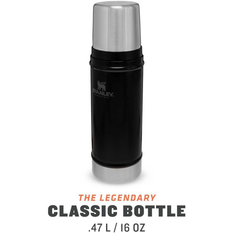 Stanley Classic Vakuum-Flasche 0,47 L Fassungsvermögen Mattschwarz
