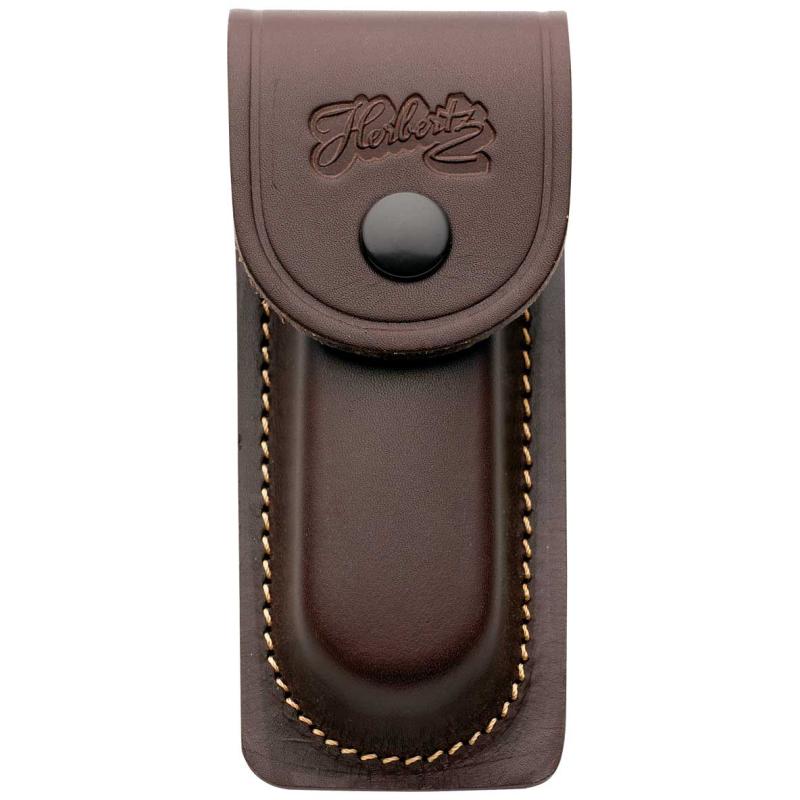 Herbertz leather case, brown, for handle length 13 cm length 14,5 cm