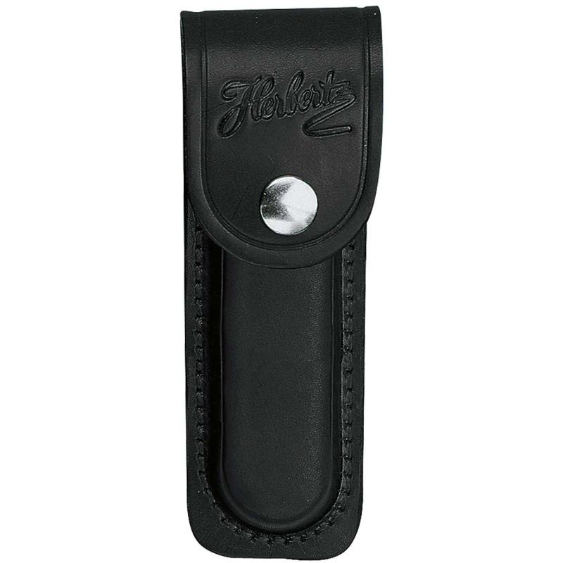 Herbertz leather case, black, for handle length 13 cm length 14,5 cm