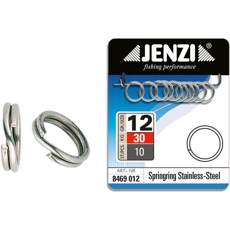 JENZI stainless steel jump rings size 12 30 kg
