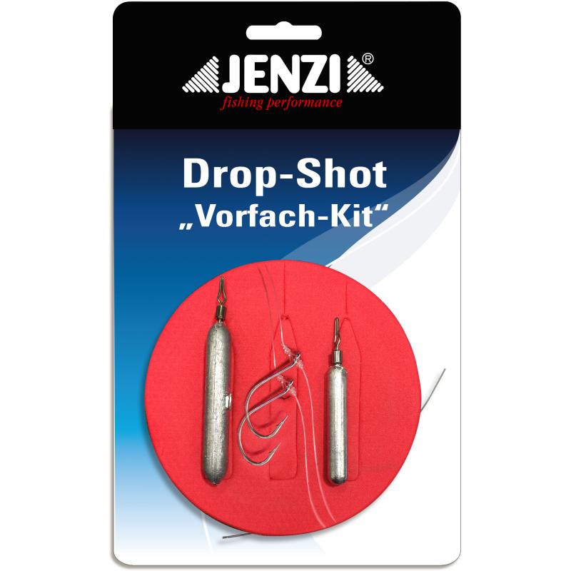 JENZI Drop Shot leader-kit, Ready to Fish "