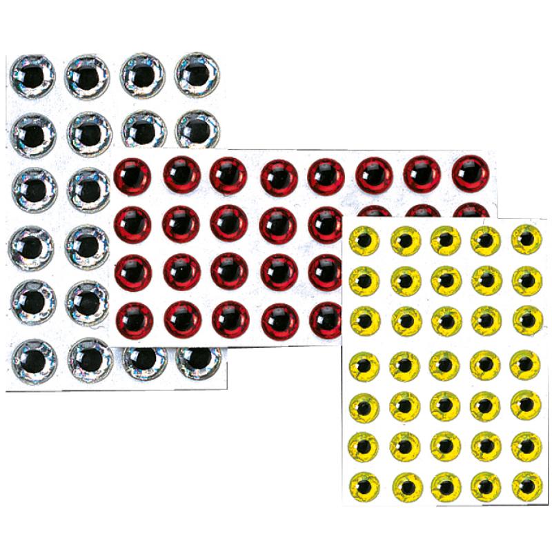 Fish eyes in 3-D format 6,3 mm, color red