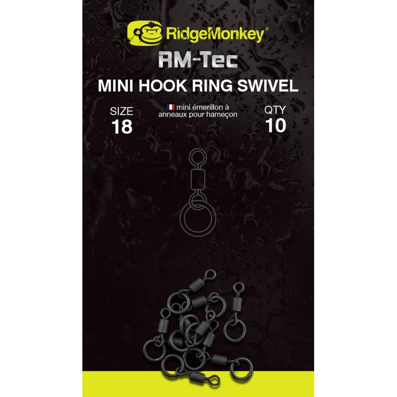 RidgeMonkey Tec Mini Hook Ring Swivel