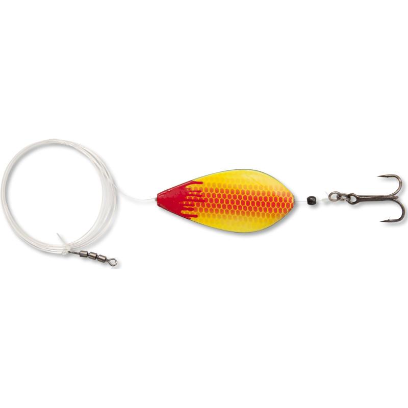 Magic Trout Lepel 8g Fat Bloody Inliner rood / geel