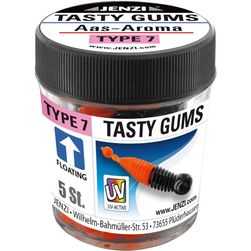 JENZI Tasty Gums soft bait with odor type. 7 Col. 5