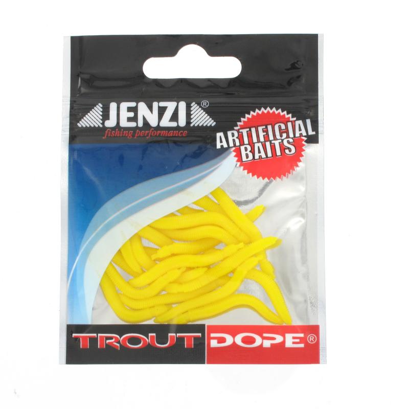 JENZI Trout Dope Artificial worms, sinking Number 20 pcs / SB K